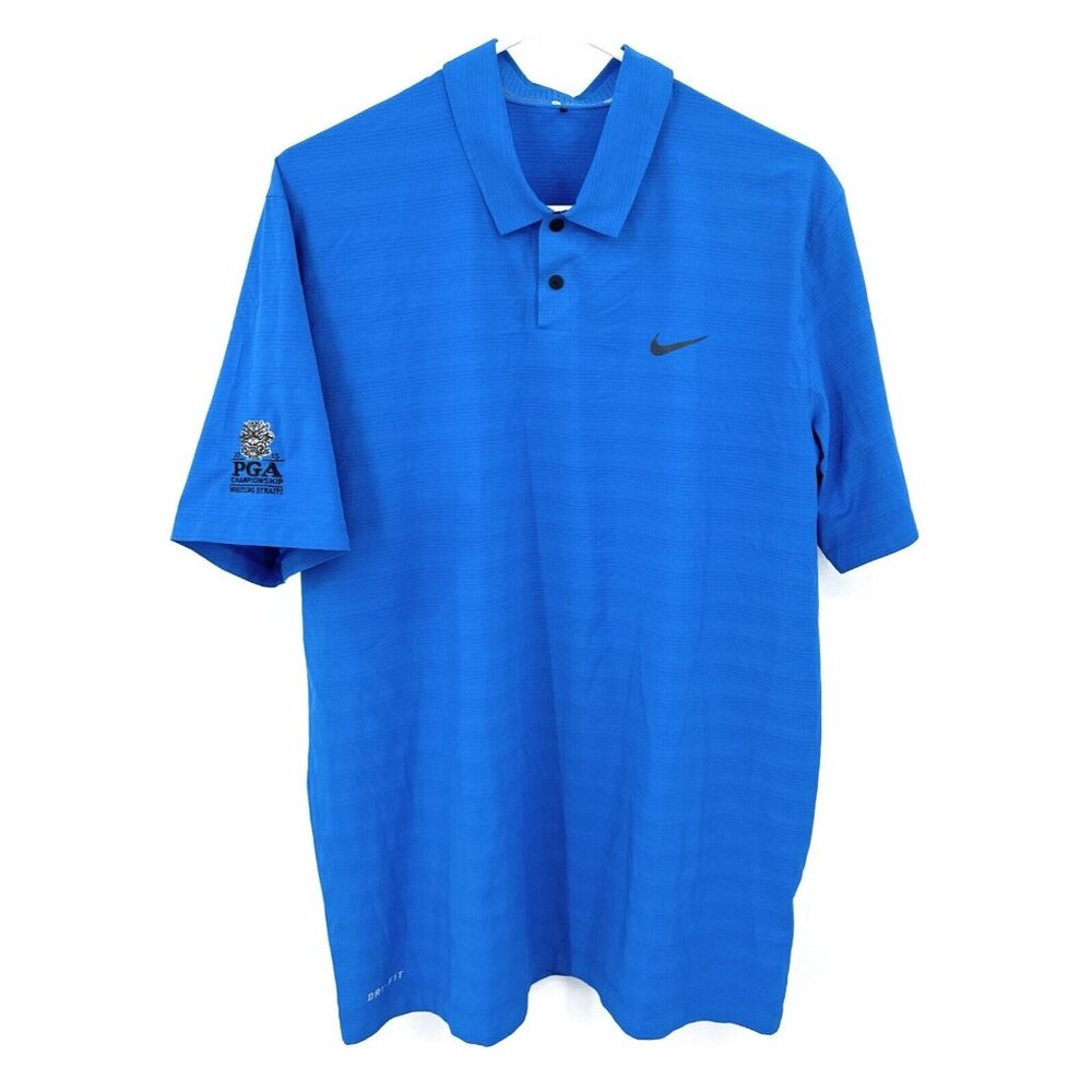 Nike Tiger Woods Golf Polo PGA 2015‎ Whistling Straits Men L